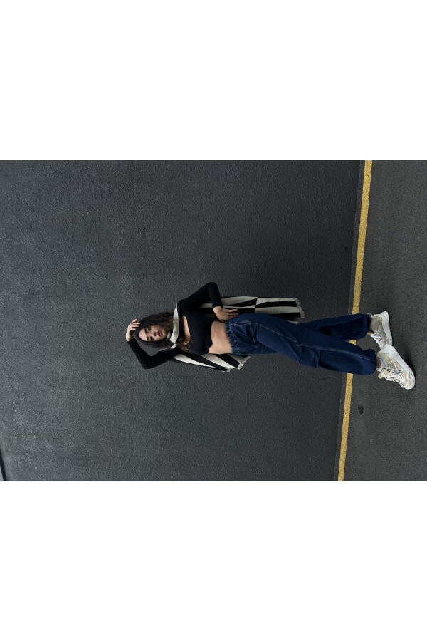 W1668 LASTİKLİ DENİM  PARAŞÜT PANTOLON