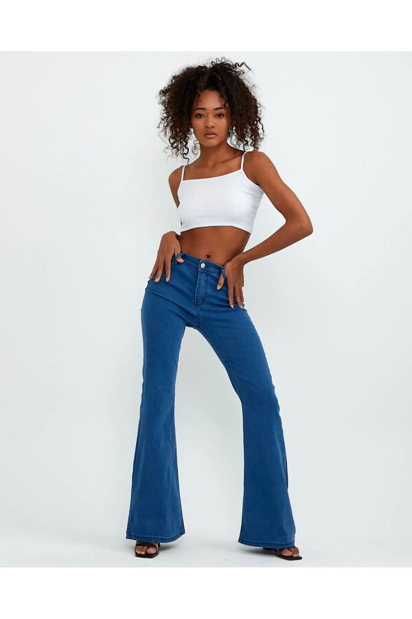 W737 ORTA BEL İSPANYOL PAÇA JEAN 