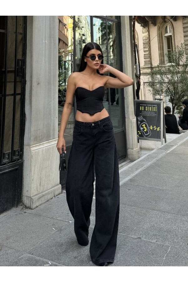 Yeni Sezon Balon Kesim Kot Pantolon