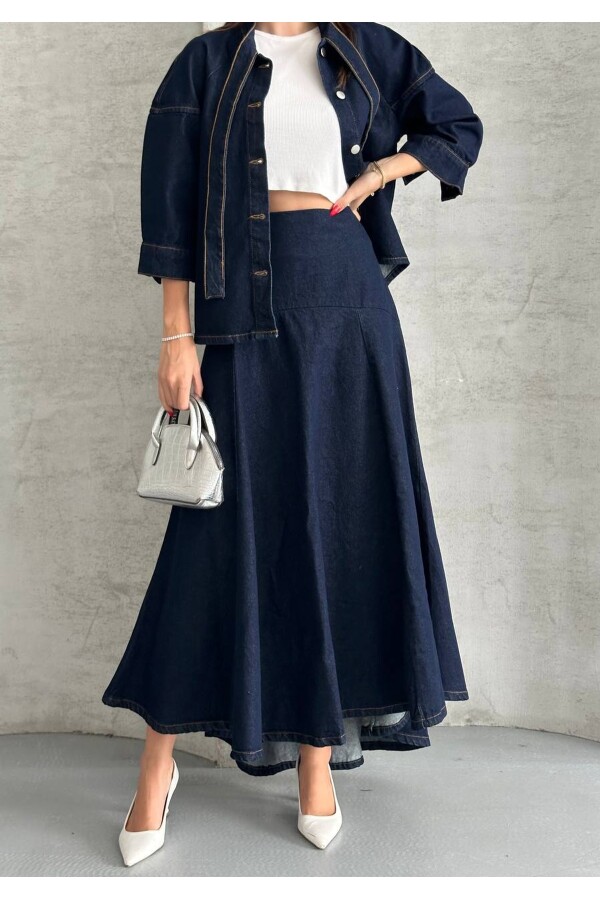 Yeni Sezon Kot Etek-Ceket Takım