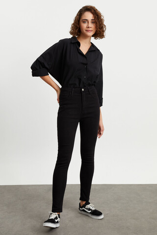 W 1221 SİYAH SKINNY JEAN