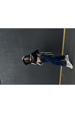 W1668 LASTİKLİ DENİM  PARAŞÜT PANTOLON