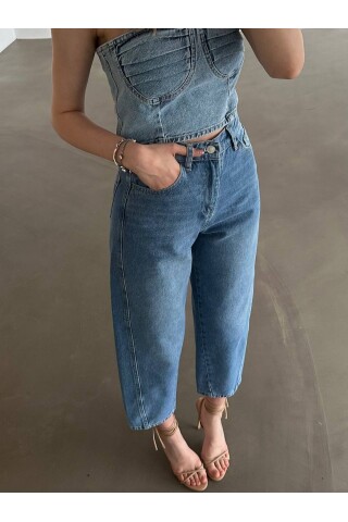 Bayan Balloon Jeans Pantolon
