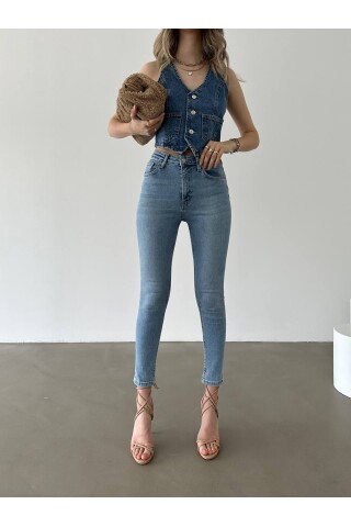 W1221 MIDDLE RISE SKINNY JEAN