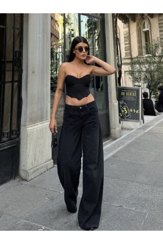 Yeni Sezon Balon Kesim Kot Pantolon