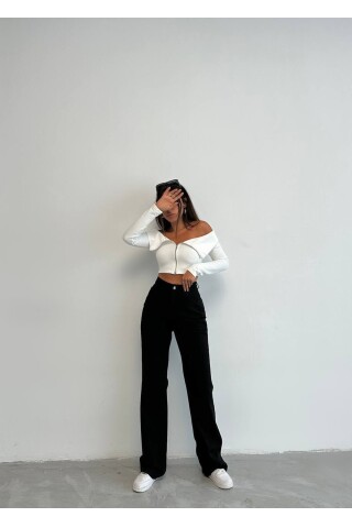 Yeni Sezon Siyah Baggy Kesim Kot Pantolon